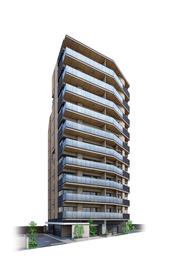 Brillia 三鷹 The Residence 外観完成予想CG